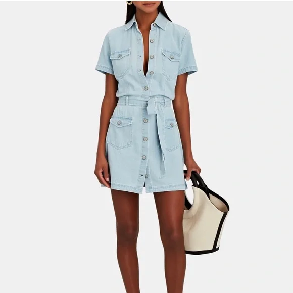 rails danica denim dress Rails Blue Danica Short Sleeve Denim Dress